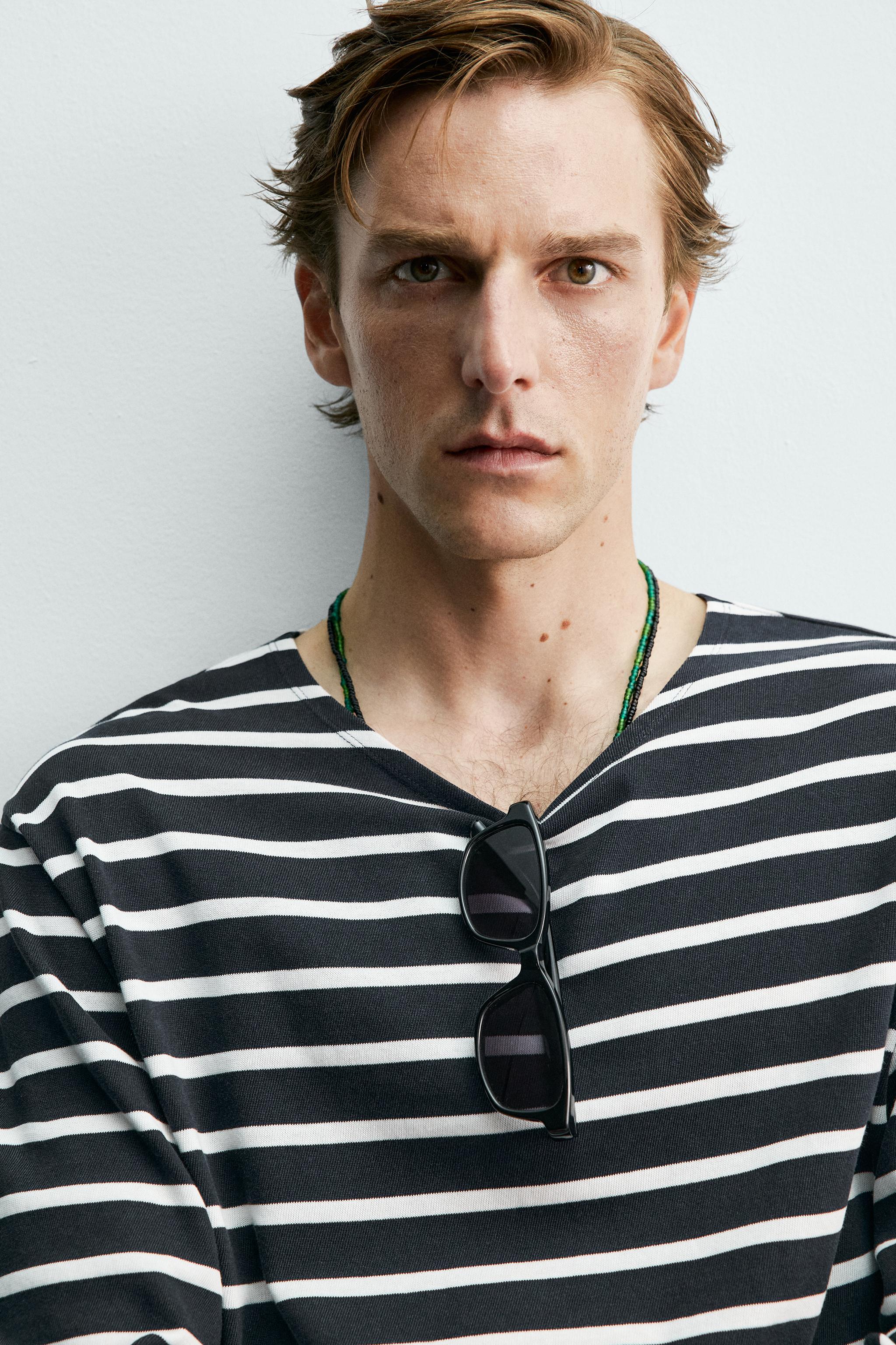 STRIPED JACQUARD T-SHIRT AARON LEVINE X ZARA