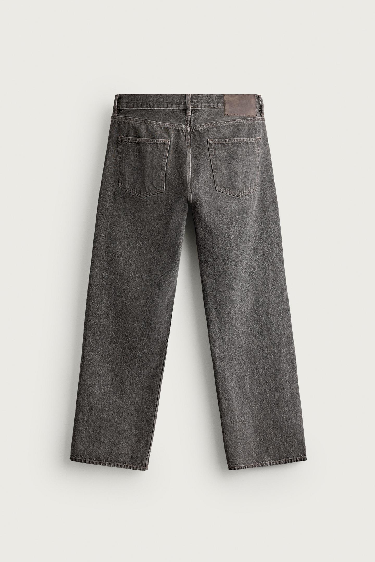 Мужские джинсы Zara Regular Fit, цвет: Серый — фото 7
