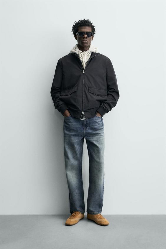 LIGHTWEIGHT WATER-REPELLENT JACKET - Navy blue by Zara - Image 0
