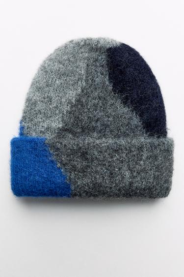 BONNET BEANIE IMPRIMÉ AVEC DE L'ALPAGA - Gris de Zara - Image 4