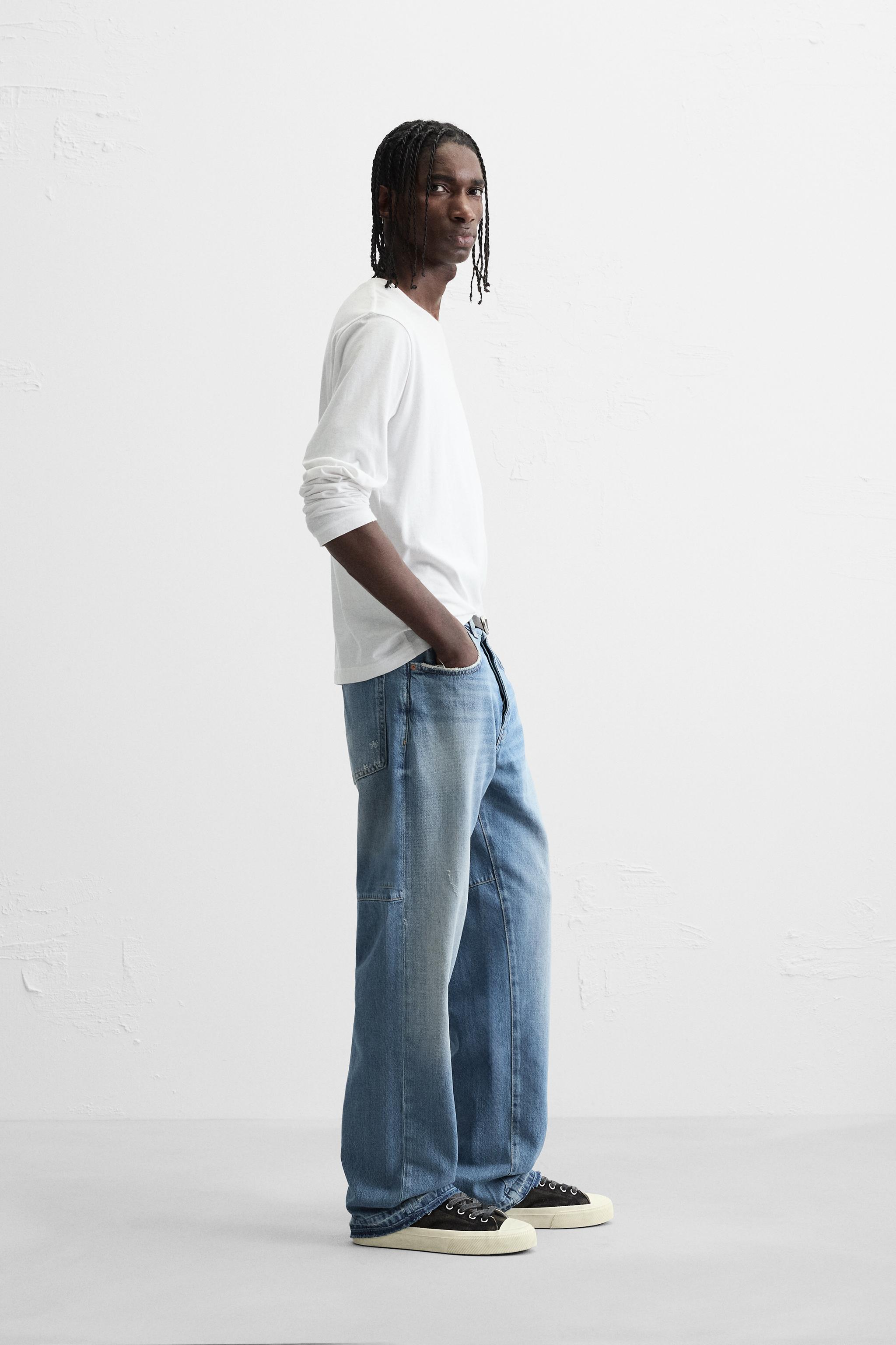 REWORKED リラックスフィットジーンズ - ブルー | ZARA Japan / 日本
