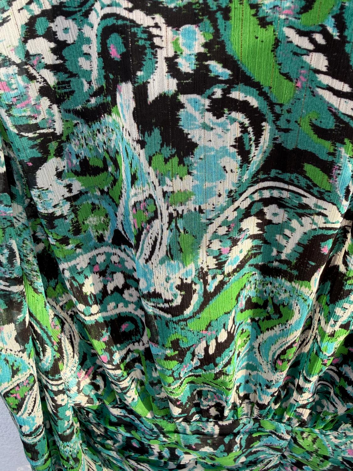 GATHERED PRINTED TOP - Image 3