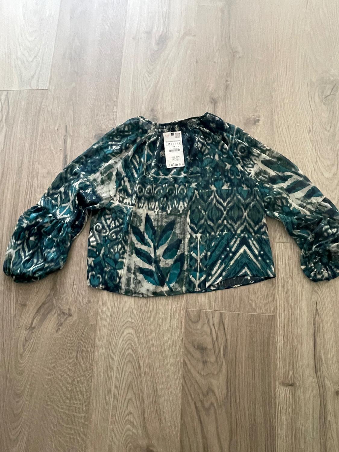 METALLIC THREAD PRINTED BLOUSE - Image 5