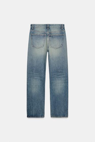 TRF MID-WAIST BOYFRIEND JEANS - Navy blue by Zara - Image 2