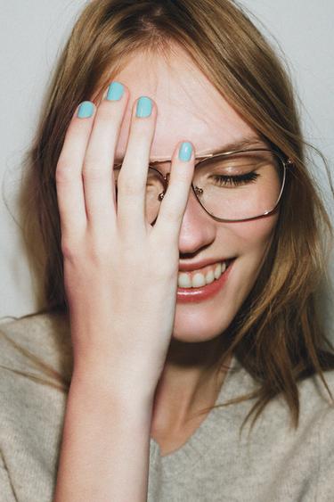 Zara 100% WOOL SHORT SLEEVE JUMPER - Sand / Marl