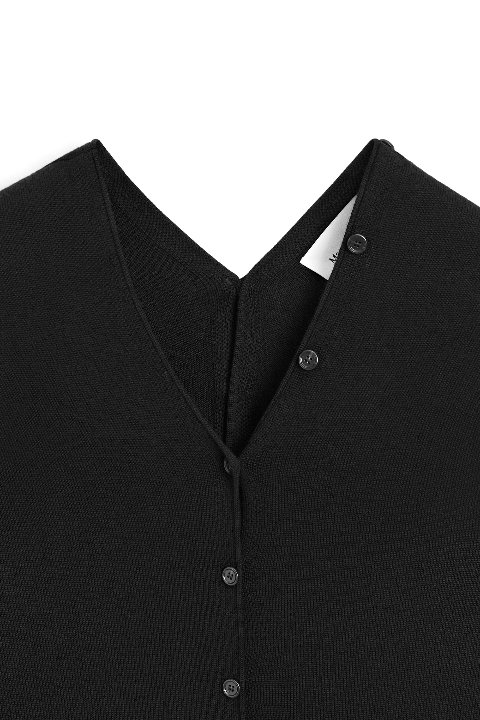 100% wool knit cardigan with button detail - LIMITED EDITION
