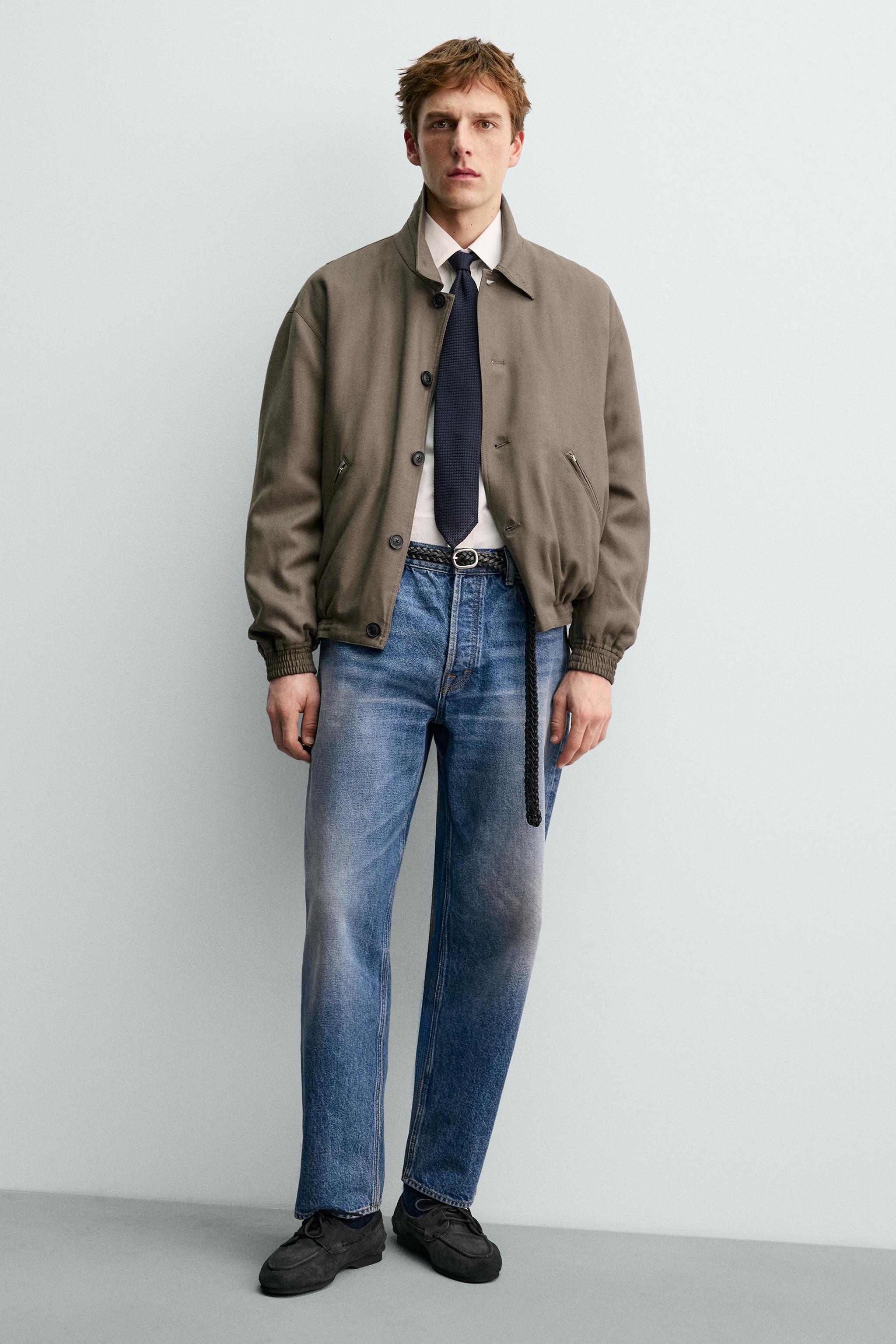 LEATHER BOAT SHOES WITH VIBRAM® SOLE AARON LEVINE X ZARA - Gray