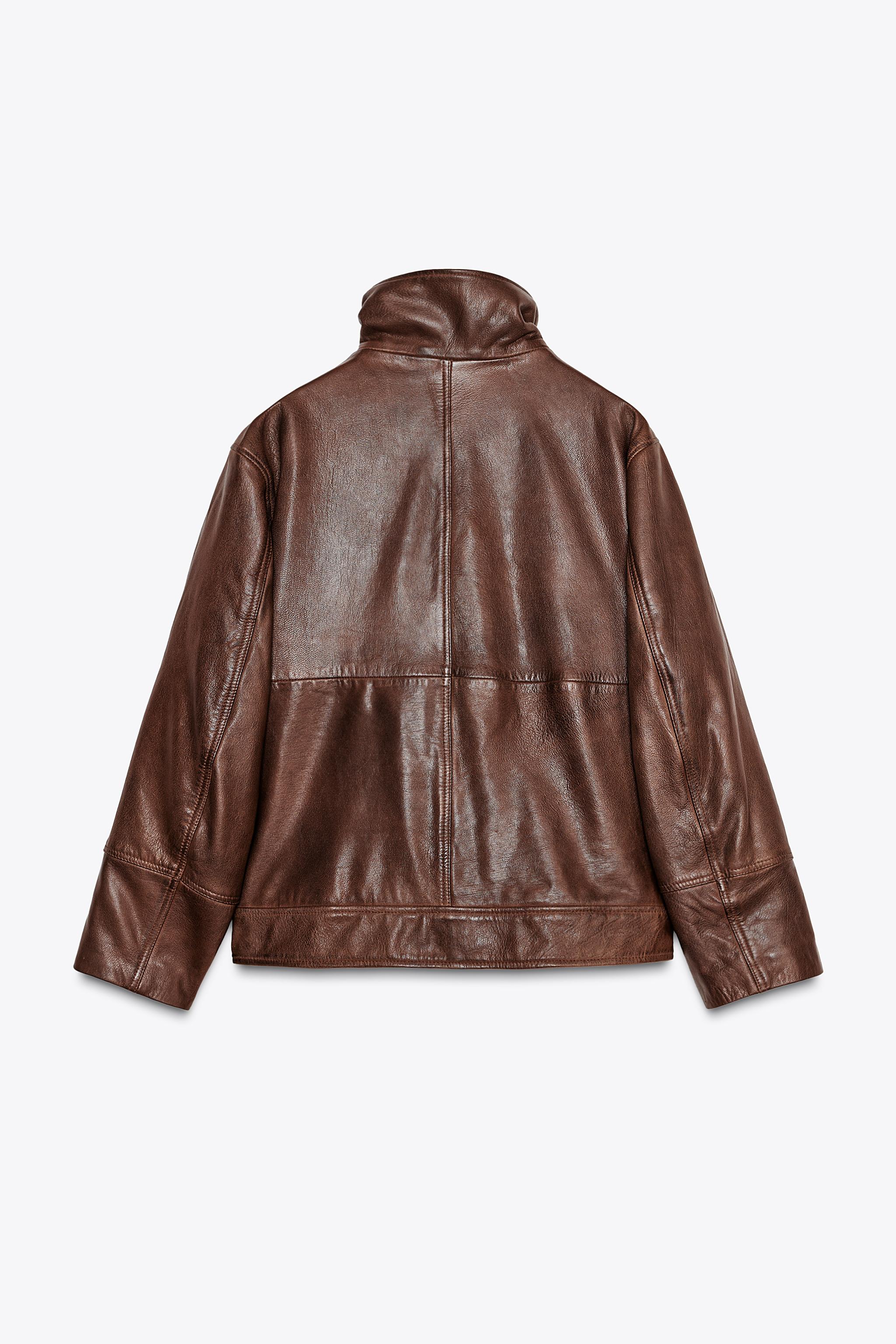 ZW COLLECTION LIMITED EDITION 100% LEATHER BOMBER JACKET
