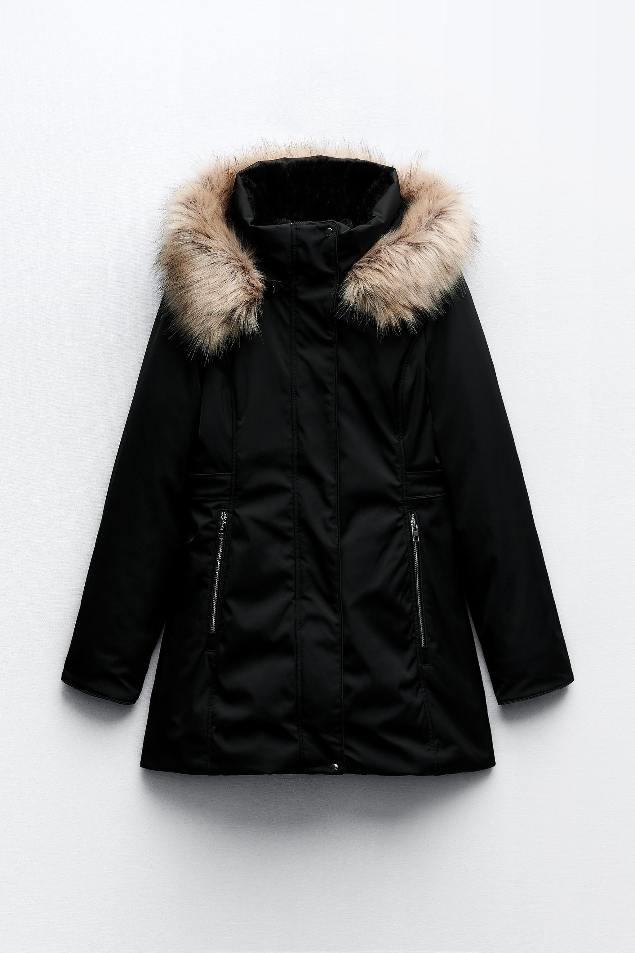 Hooded parka outlet zara