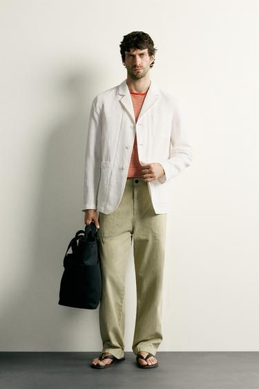 SURCHEMISE REGULAR FIT À POCHES - Blanc de Zara - Image 0
