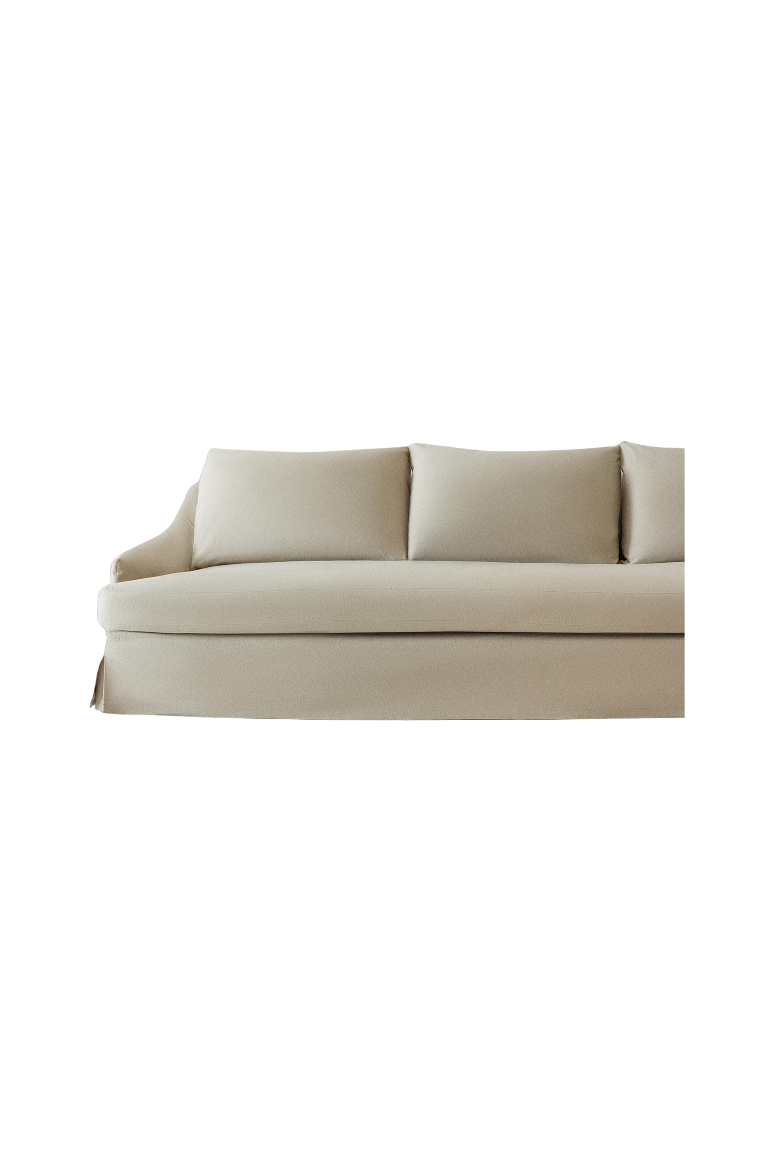 SOFA 01 COTTON COVER — Brown / Taupe