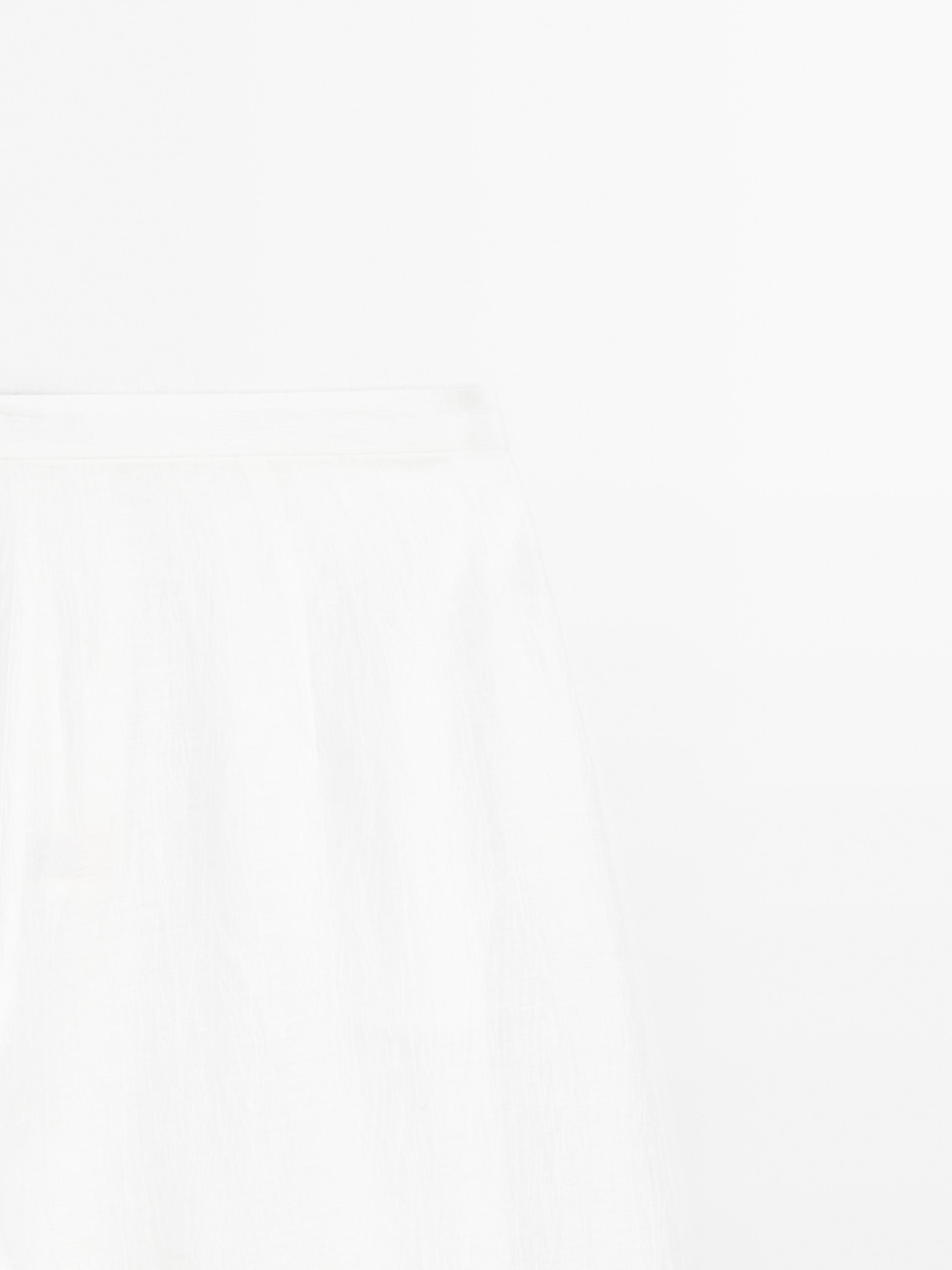 Wide-leg voluminous linen blend trousers