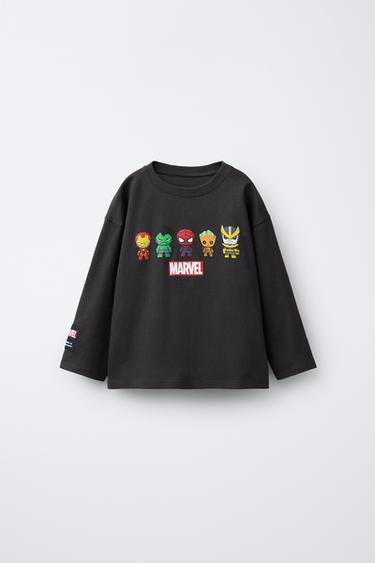 CAMISETA ESTAMPADA THE AVENGERS © MARVEL - Gris antracita de Zara - Imagen 0