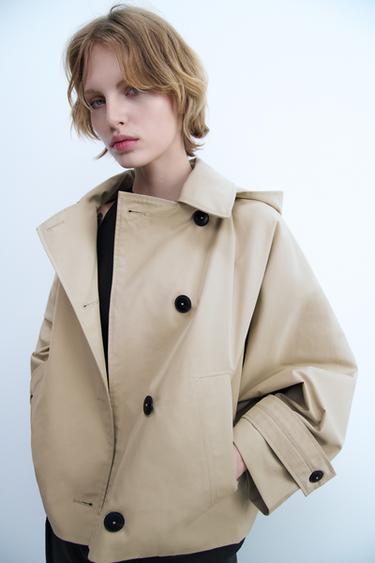 ZW COLLECTION WATER-REPELLENT TRENCH COAT - Ecru by Zara