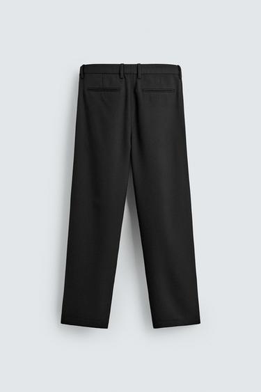 PANTALON AVEC LAINE À PLIS - Noir de Zara - Image 7
