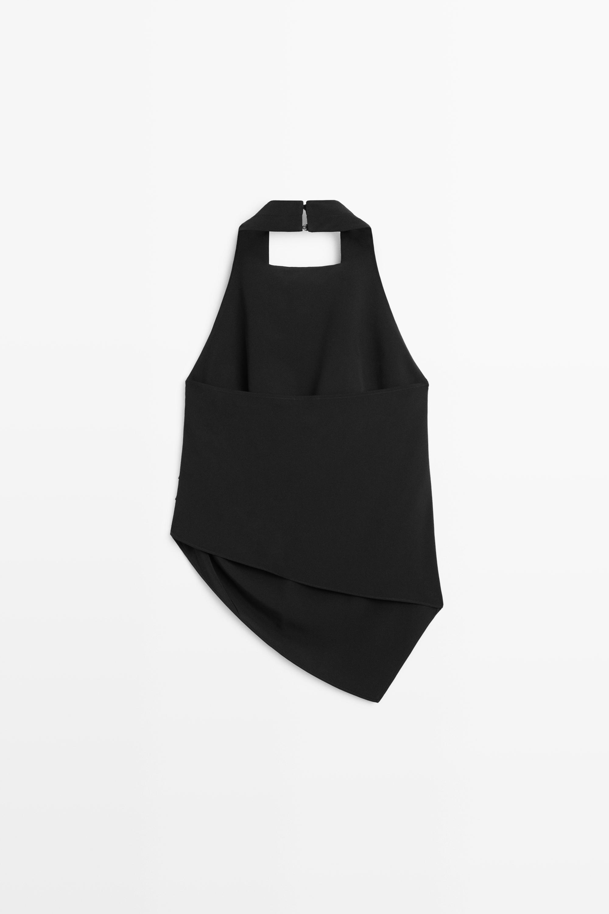 Flowing open-back top