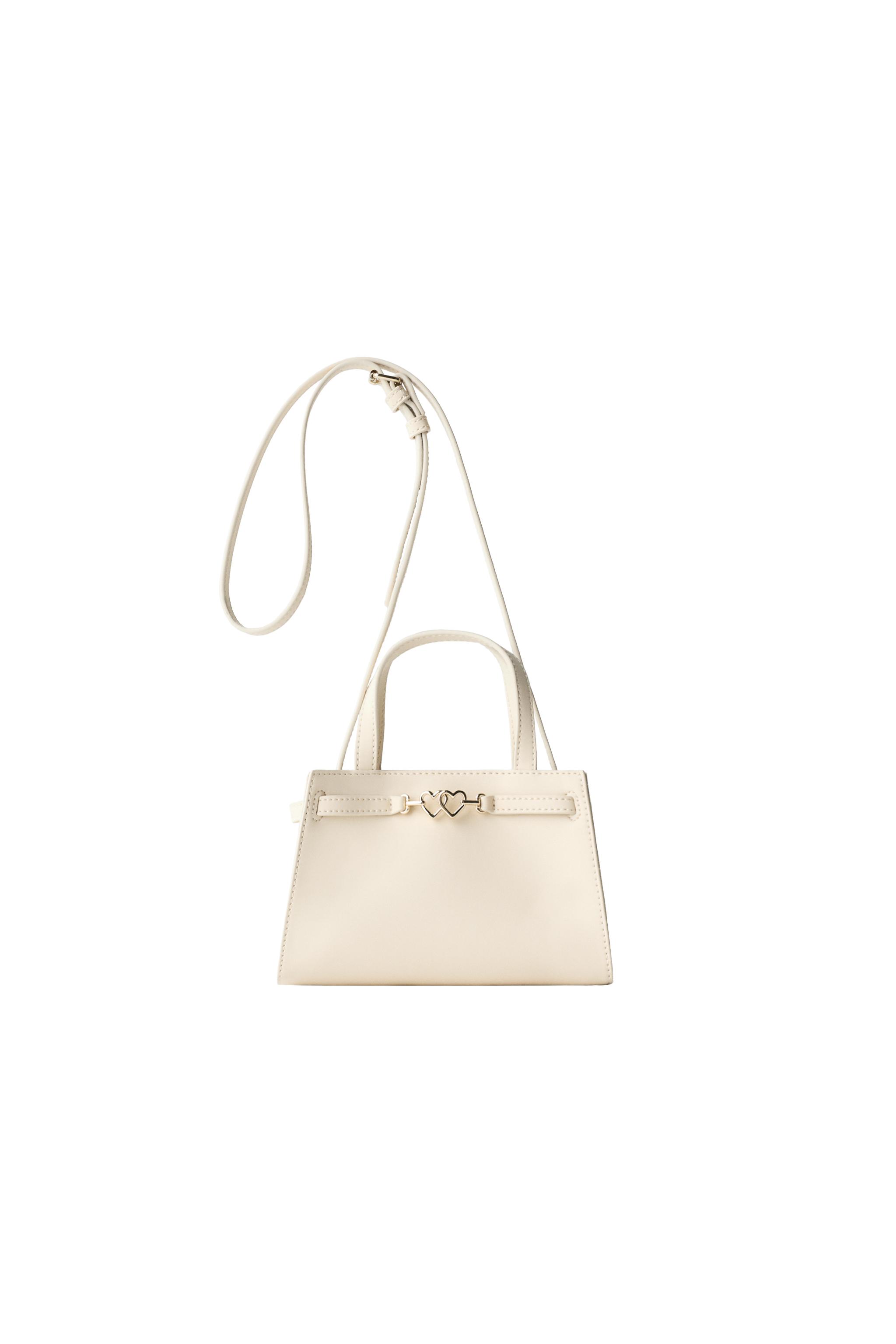 METALLIC DETAIL CROSSBODY BAG - Off White | ZARA United States