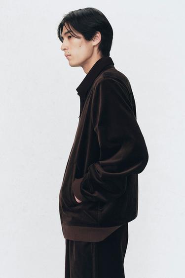 BLOUSON REGULAR FIT EN VELOURS SOSHIOTSUKI X ZARA - Marron de Zara - Image 2