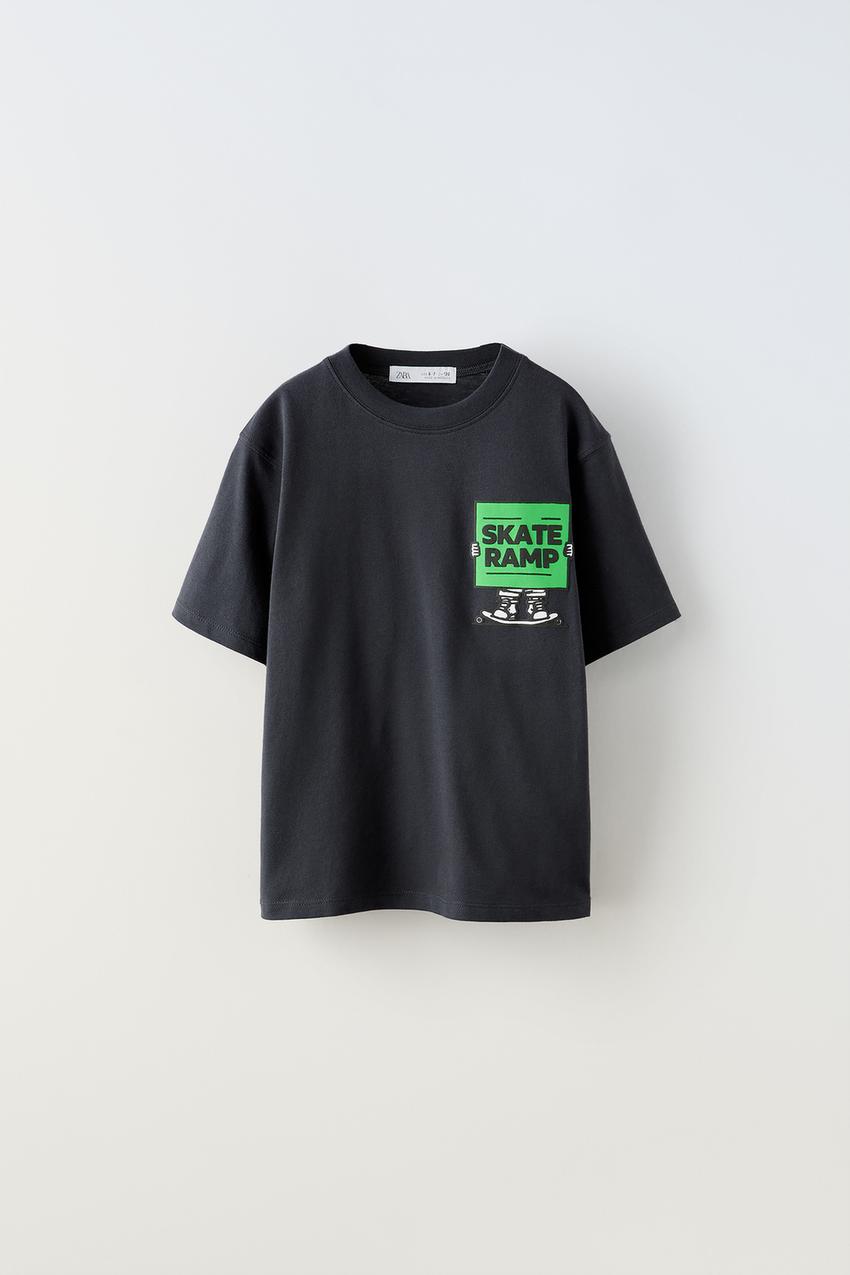 Zara - Skate T-Shirt - Dark Anthracite - Kids
