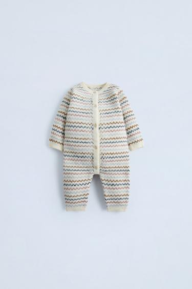 MULTI-POSITION STRIPED JUMPSUIT - Ecru by Zara - Image 0