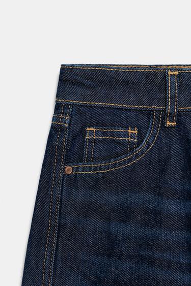 Z1975 BARREL mid-waist JEANS WITH TURN-UP HEMS - Blue by Zara - Image 8