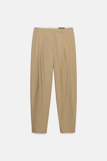 PANTALON À PINCES ZW COLLECTION ÉDITION LIMITÉE - Sable de Zara - Image 5