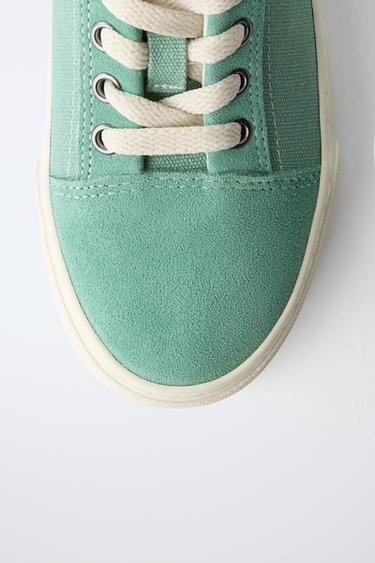 CONTRAST SNEAKERS - Green by Zara - Image 3