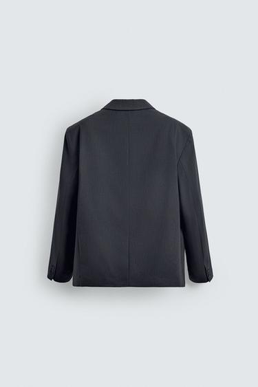 VESTE DE COSTUME CROISÉE - Gris anthracite de Zara - Image 7