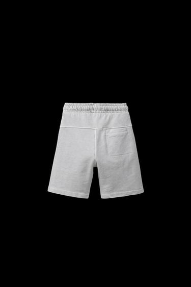 BERMUDASHORTS – GARMENT DYED - Hellgrau von Zara