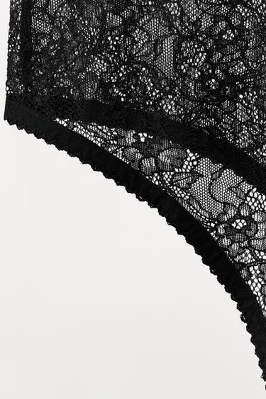 BODY EN DENTELLE - Noir de Zara - Image 5