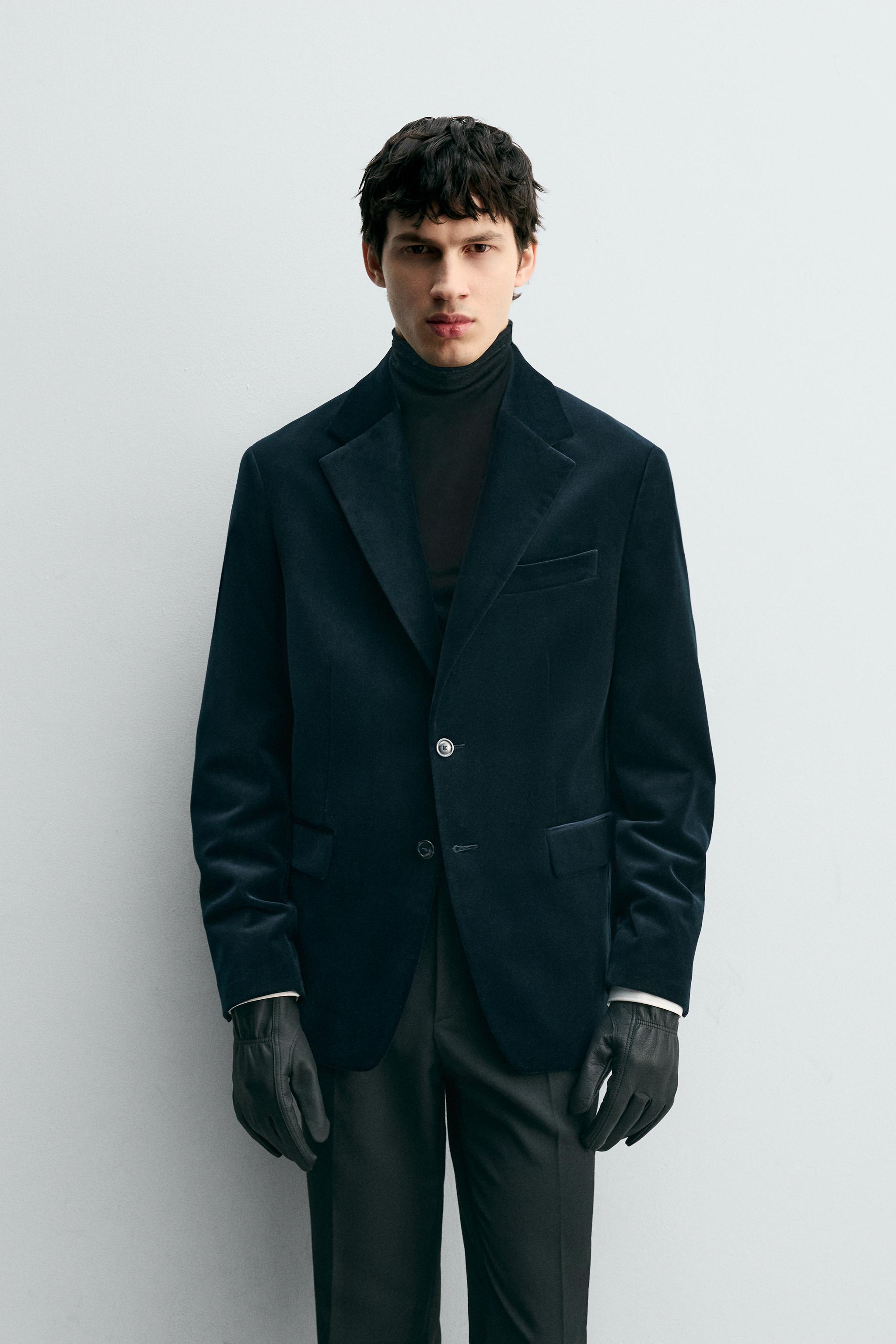 BLAZER REGULAR FIT EN VELOURS