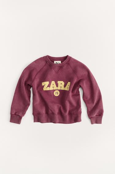 6-14 AÑOS/ SUDADERA VARSITY 50TH ANNIVERSARY - Burdeos oscuro de Zara