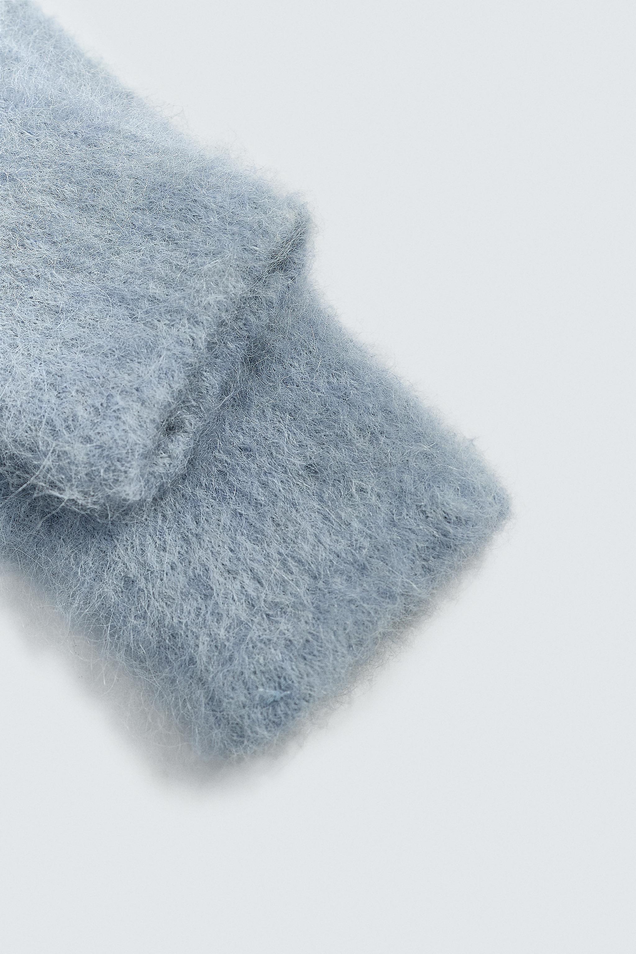 ALPACA BLEND KNIT MITTENS