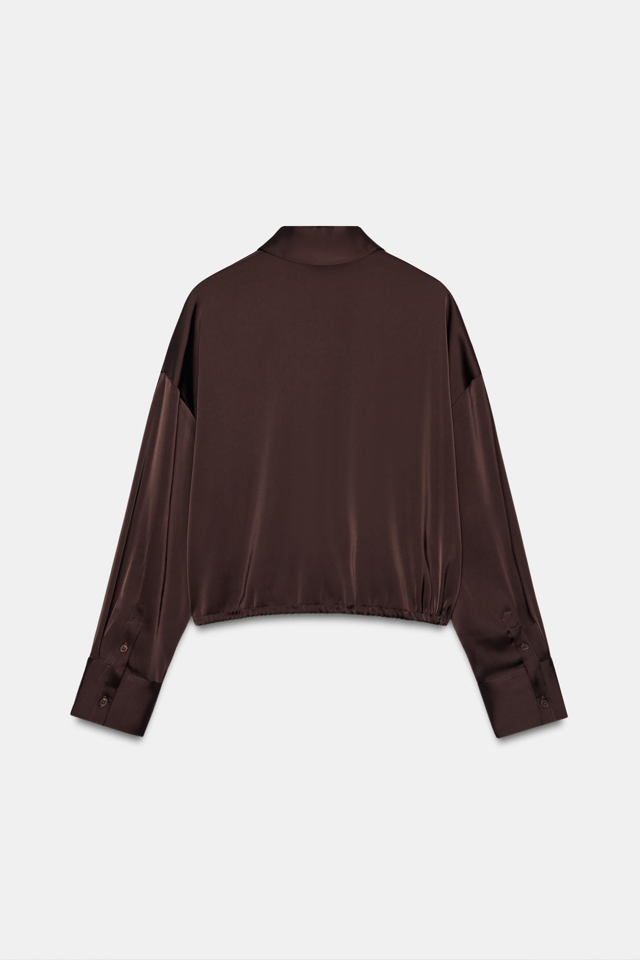 SATIN ZIP SHIRT