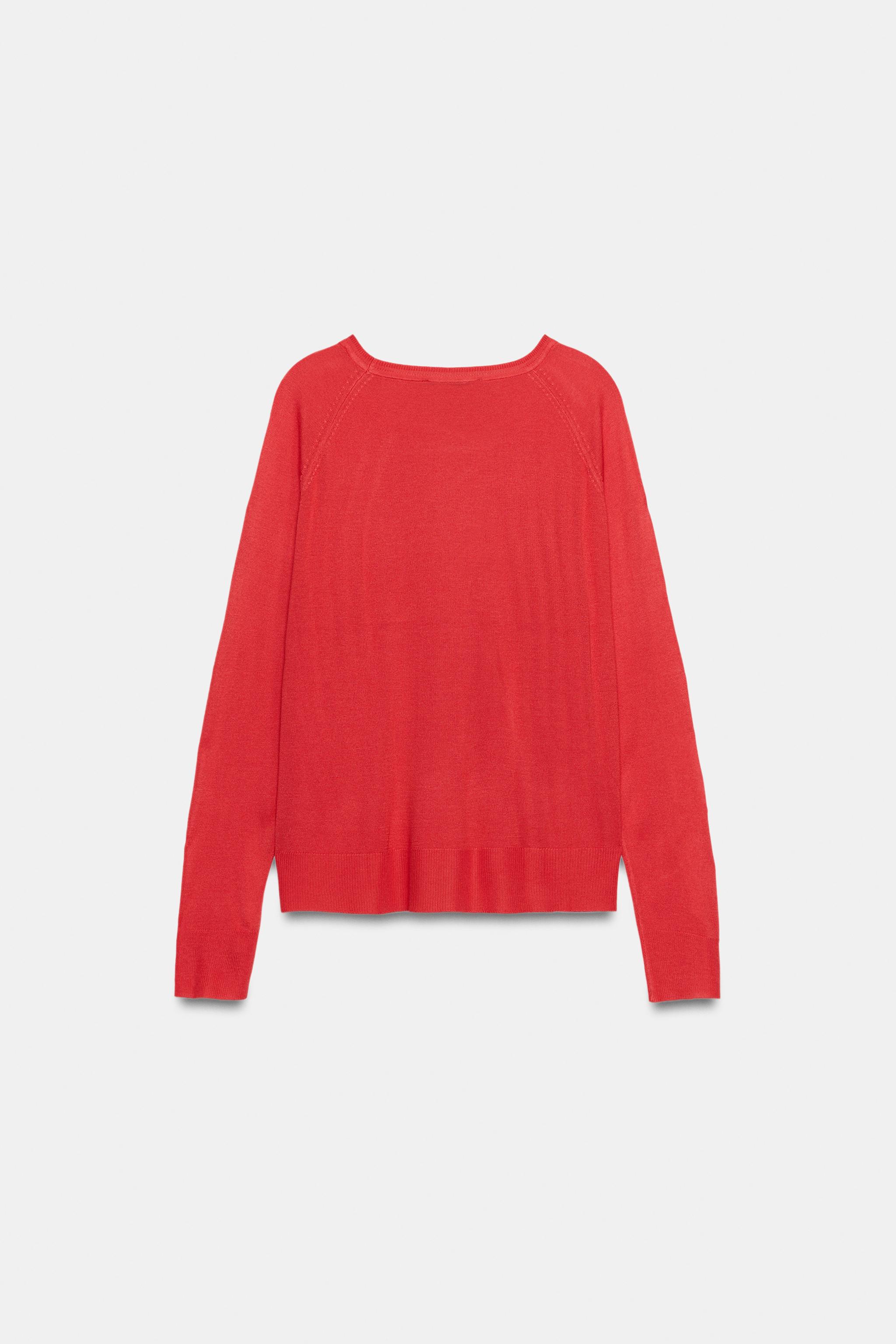 ファインニットベーシックセーター - ブルーマール | ZARA Japan / 日本