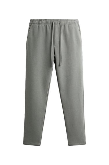 TEXTURED STRETCH PANTS