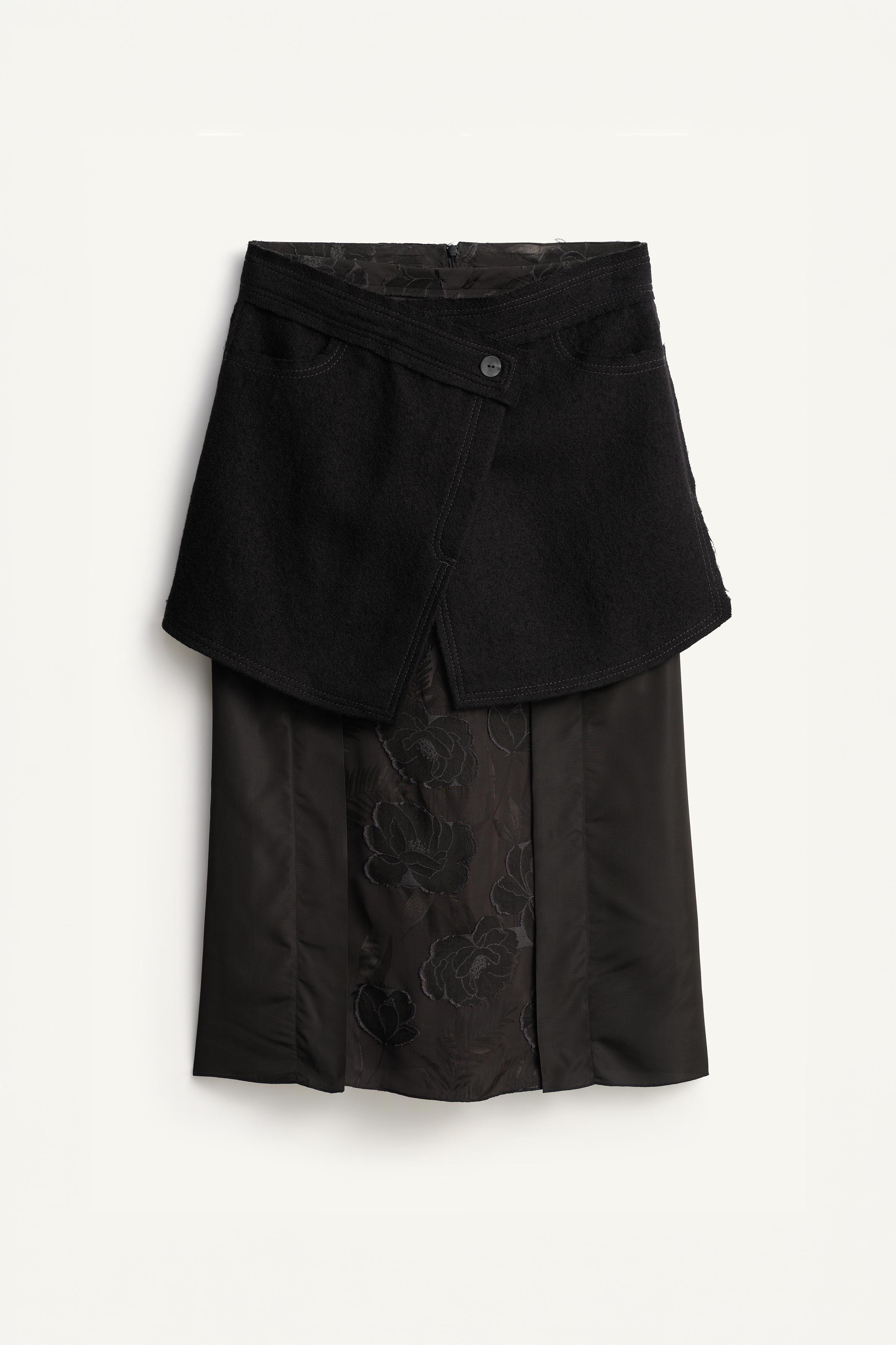Limited Edition Detachable Combined Skirt by Zara