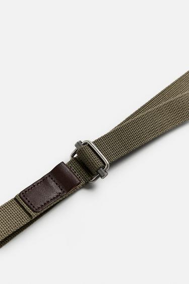 CANVAS BELT - Khaki by Zara - Image 1