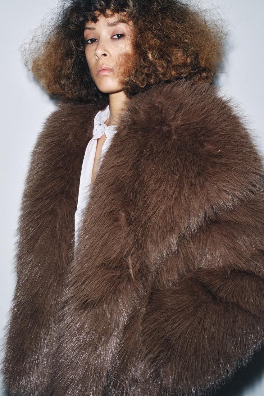 ZW COLLECTION FAUX FUR JACKET