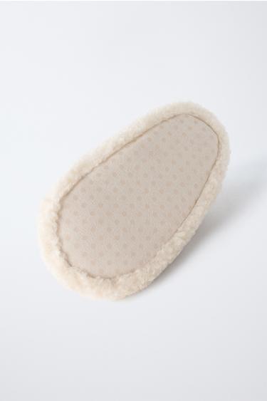 DETAIL SLIPPERS - Ecru White by Zara - Image 6