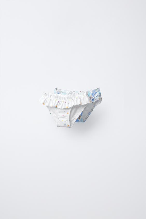 2-6 YEARS/PACK OF TWO CIRCUS SWIM BRIEFS - Blue/White by Zara - Image 0