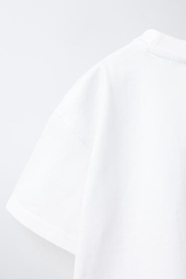 BASIC T-SHIRT - White by Zara - Image 3