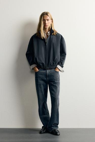 Zara LIGHTWEIGHT WATER-REPELLENT TECHNICAL JACKET - Dark gray