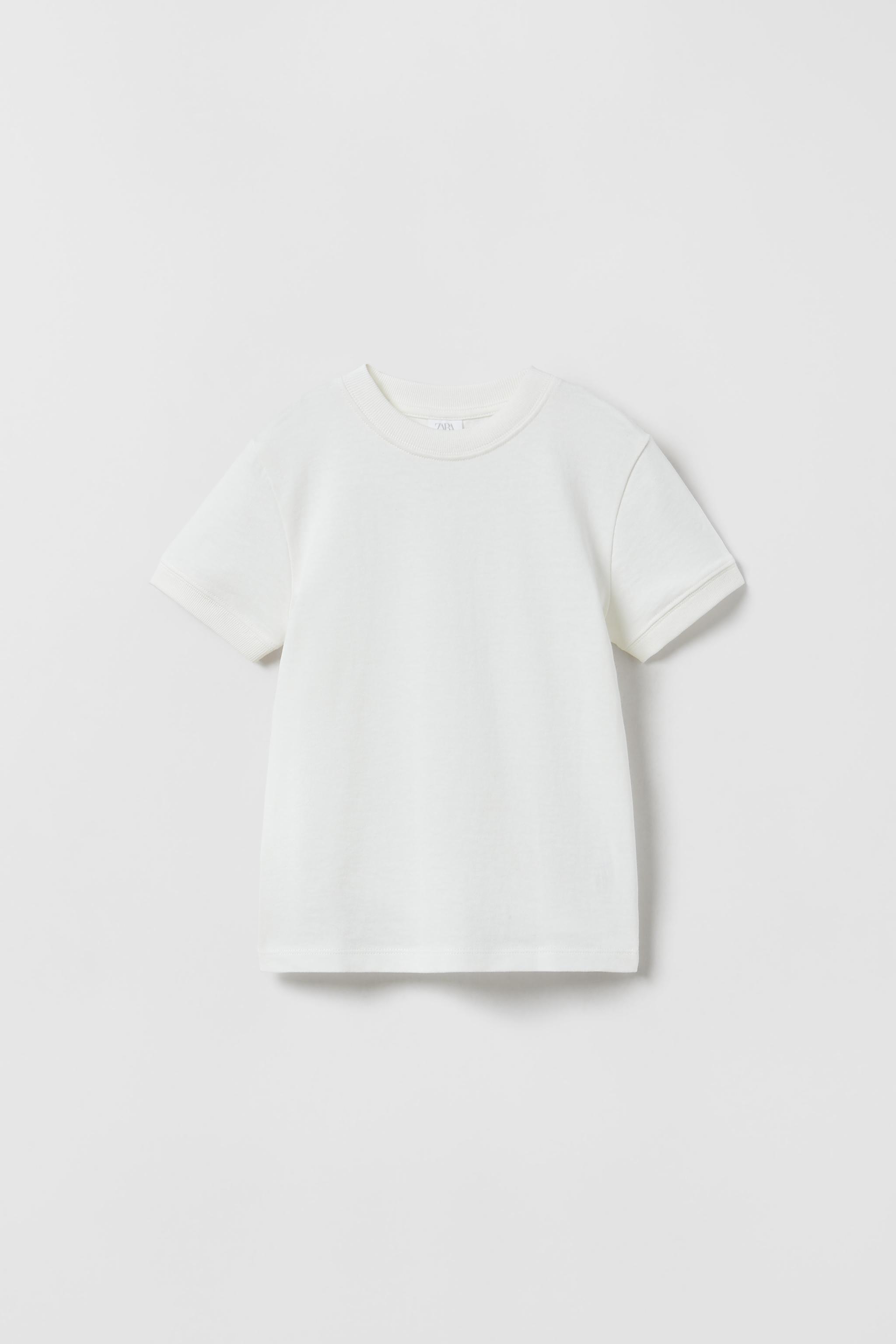 Plain white on sale t shirt zara