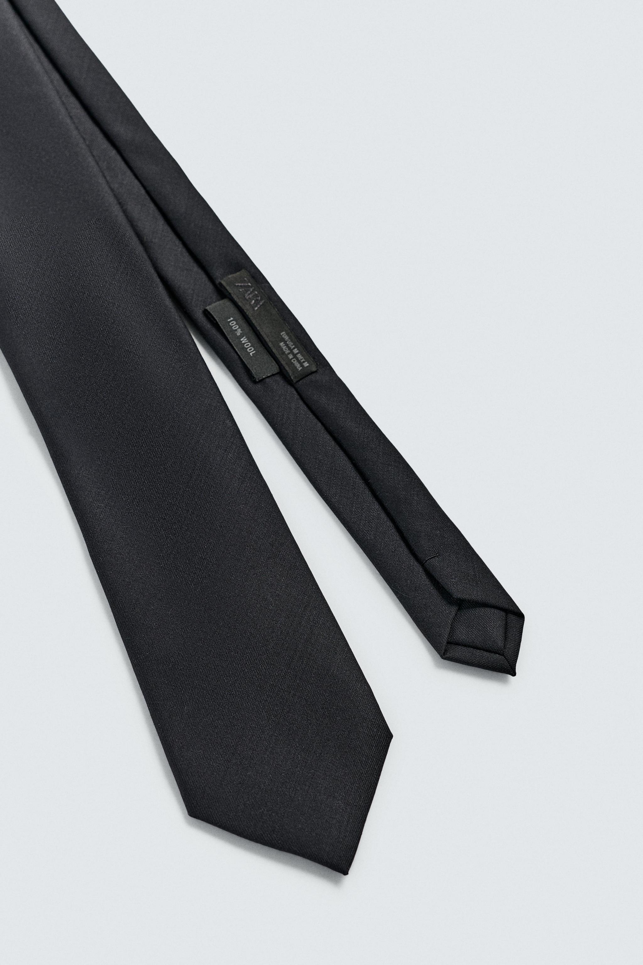 ウール100%ネクタイ - ネイビーブルー | ZARA Japan / 日本