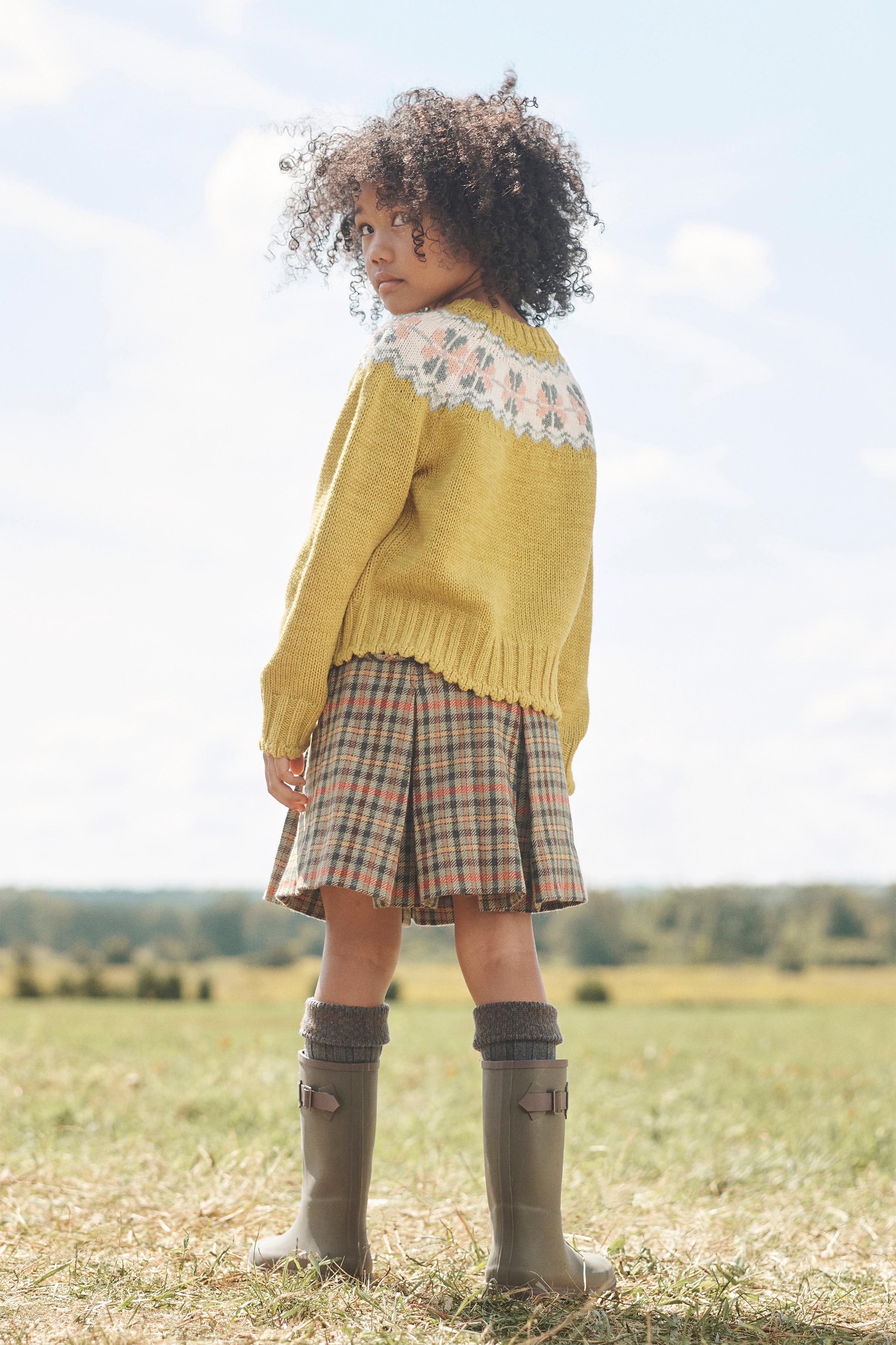 LIMITED EDITION WOOL BLEND GREEK PRINT SWEATER