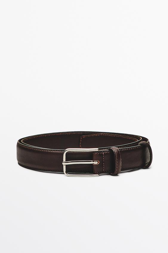 Nappa leather belt with double keeper from Zara - $90