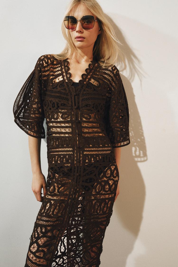 ZW COLLECTION LONG CROCHET DRESS