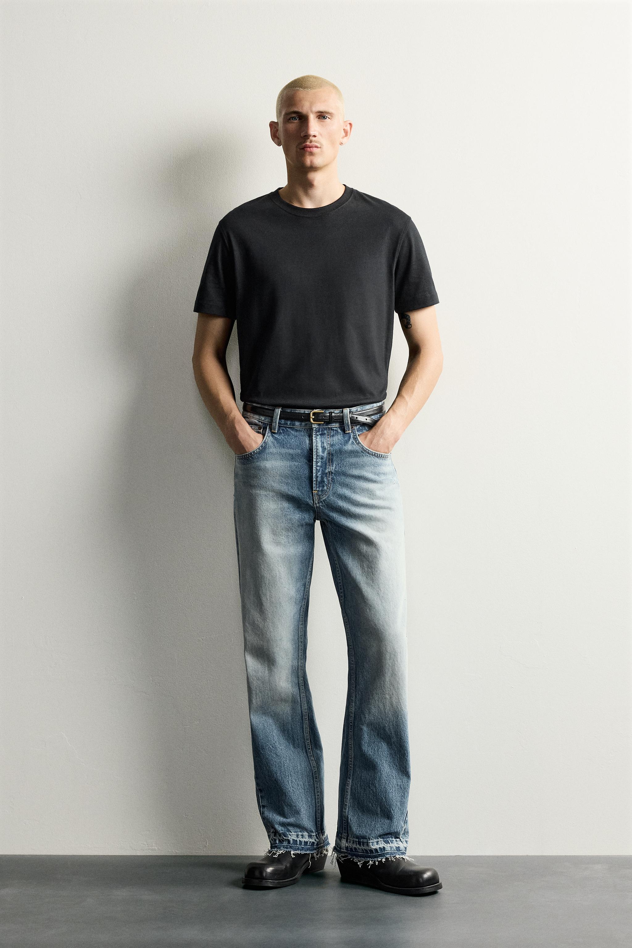 完売品☆ZARA フレアフィットデニムパンツ ブルー EU42 JP31 フレアフィットデニムパンツ - ミディアムブルー | ZARA Japan / 日本