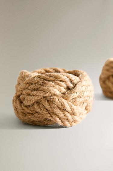LOT PORTE-SERVIETTES JUTE (LOT DE 4) - Beige clair de Zara - Image 2